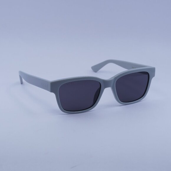 Gucci GG1716S 005 Sunglasses Shiny Grey Square Frame, Grey Lenses - Picture 1 of 11